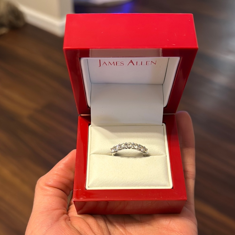 James Allen White Gold 1.00 CTW Lab Diamond Ring